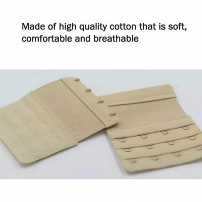 Bras 4Hook Bra Extenders low back bra converter Soft Elastic Band Bra Straps 3pcs - C518AZRM76G