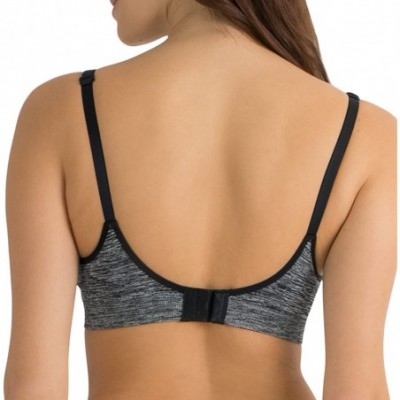 Bras Women's Seamless Wire Free Lift Bra Charcoal Heather 34B - CF17YT43R4K