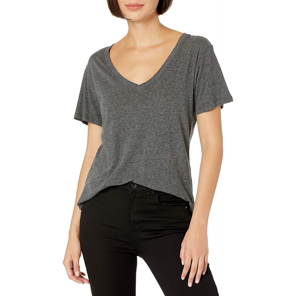 Tops Women's S/S T-Shirt - Charcoal - CR192K0M0NQ