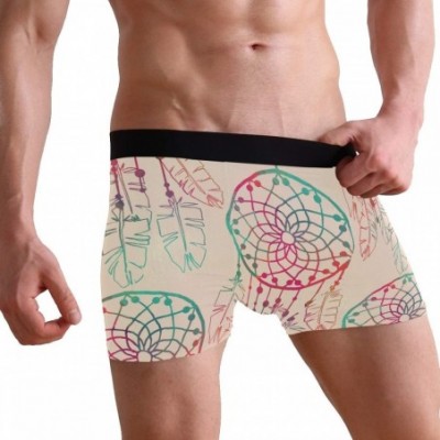 Boxer Briefs Retro Watercolor Dreamcather Boxer Briefs Men's Underwear Boys Stretch Breathable Low Rise Trunks S - C118UG7S8TE