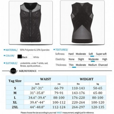 Shapewear Men Power Net Body Shaper Slimming Vest Chest Compression Shirt Tight Undershirt to Hide Gynecomastia Moobs Tank To...