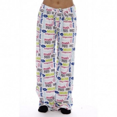 Bottoms Pajama Pants for Women/PJS - Smooches Micro Fleece - CR12MPU1FUD