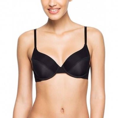 Bras Women's Sweet Microfiber and Mesh Underwire T-Shirt Bra with Adjustable Straps - Wister - C71838W20IX