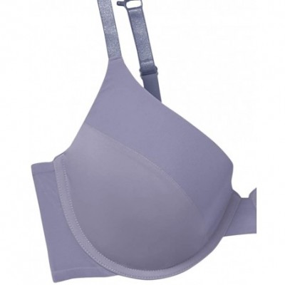 Bras Women's Sweet Microfiber and Mesh Underwire T-Shirt Bra with Adjustable Straps - Wister - C71838W20IX