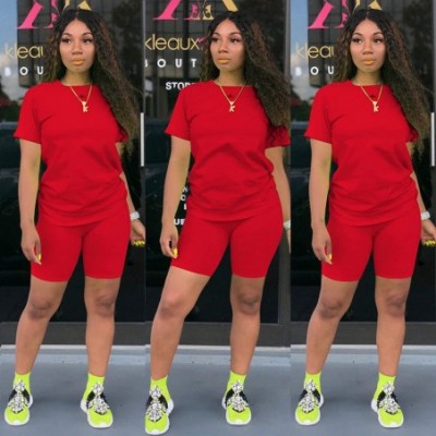 Sets 2 Pieces Outfit for Women - Casual Pullover Tops + Skinny Pants Set Womens Tracksuit Sweatsuits - J - Red - CW190O5M7XU