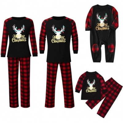 Tops Family Matching Pajamas Deer Tops Blouse Pants Family Pajamas Sleepwear Christmas Outfits Set - Kids - CD18ZMQHSET