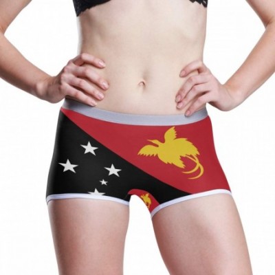 Panties Women's Seamless Boyshort Panties North Carolina State Flag Underwear Stretch Boxer Briefs - Papua New Guinea Flag - ...