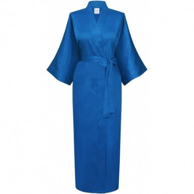 Robes Women's Kimono Robe- Long - Sapphire - CV11SV7MHKR