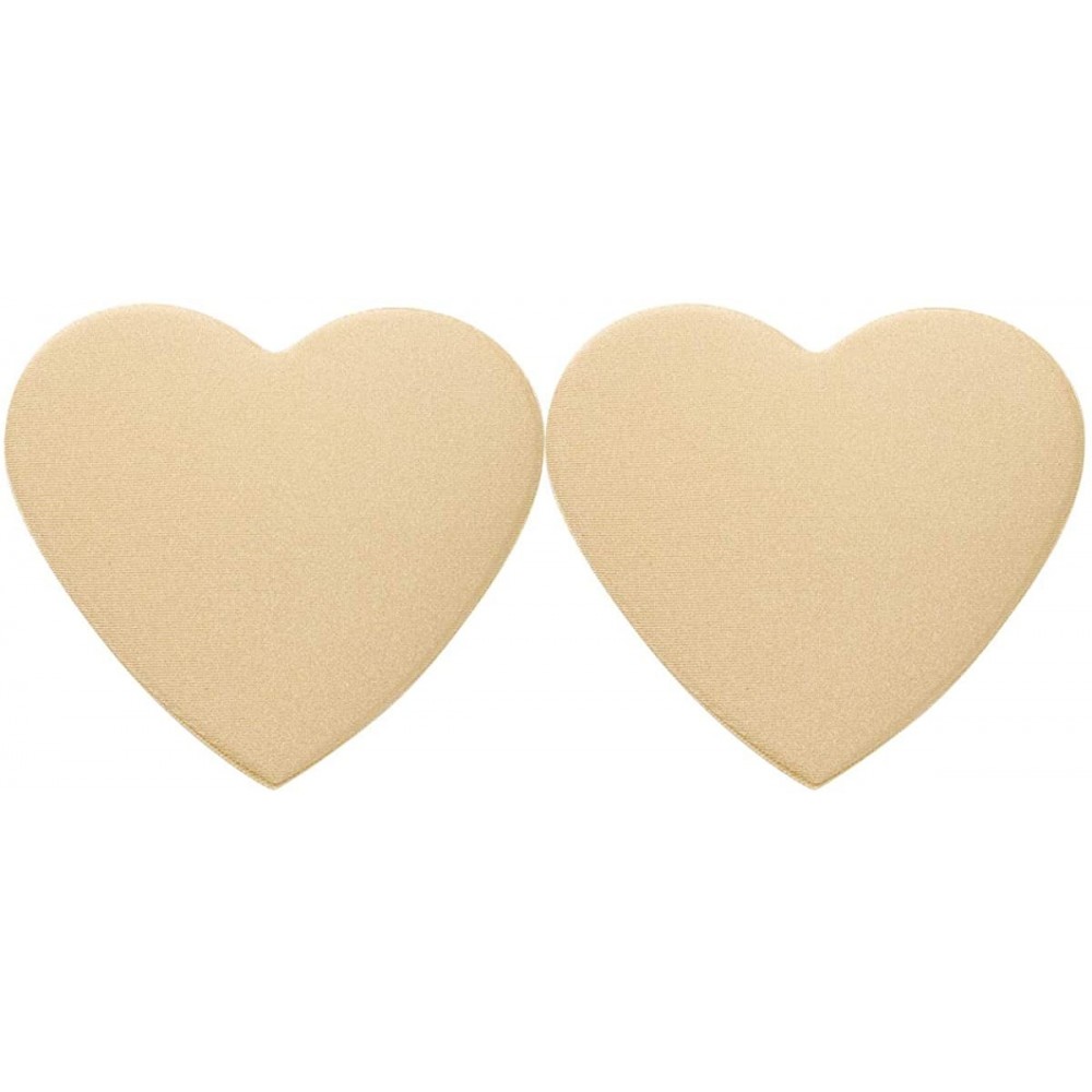 Accessories Womens Nipple Cover Reusable Sweetheart Shaped Self-Adhesive Nipple Pasties - Nude - CD19995CSG8