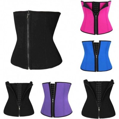 Shapewear Womens Control Waist Trainer Corset Body Shaper Tummy Fat Burning for Hourglass - Purple - CG18SUIO7C4