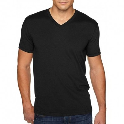 Undershirts Apparel 6440 Mens Premium Fitted Sueded V-Neck Tee -2 Pack - CI18CA00GHA