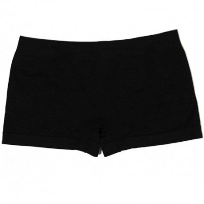 Panties Women's 3-Pack Boy Shorts One Size Fits All (Small - XL) Black - C118HGC8KGH