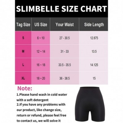 Shapewear Seamless Shapewear Shorts Anti Chafing Slip Shorts for Women Safety Panty Under Dress High Waist Thigh Slimmer - 2b...