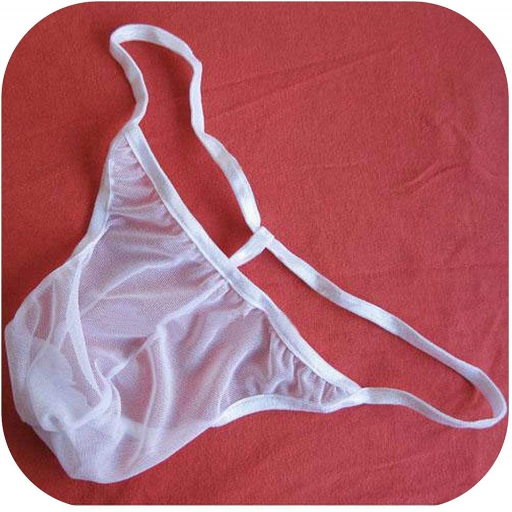 G-Strings & Thongs New Men Sexy See Through Underwear Bikini Briefs Shorts Underpants T-Back G-Strings Thongs Erotic Lingerie...