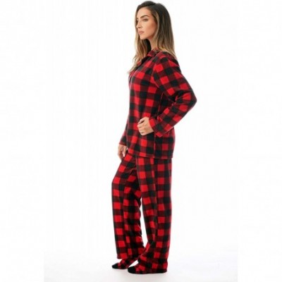 Sets Matching Flannel Pajamas for Couples - Buffalo Plaid - Women's - C818EW9A3AX