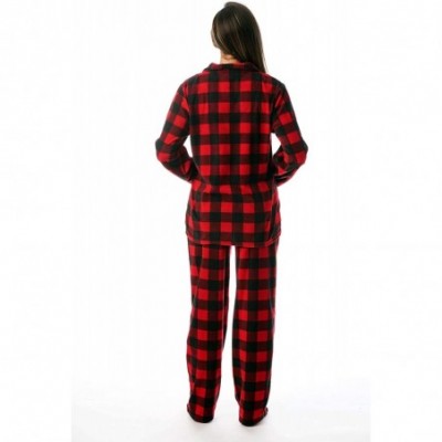 Sets Matching Flannel Pajamas for Couples - Buffalo Plaid - Women's - C818EW9A3AX