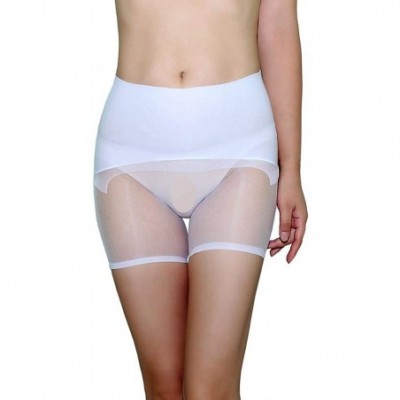 Panties 360° Seamless Sheer Any Cut Sexy Boyshort Panties Briefs Underwear Stretch Shorts - White(with Open Sheath) - CR18OZZ...