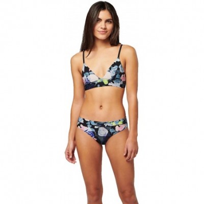 Panties Women's Cheeky Nylon - Melrose Floral Black - C118QW23III