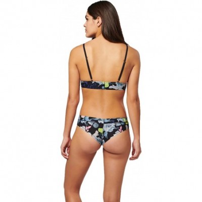 Panties Women's Cheeky Nylon - Melrose Floral Black - C118QW23III