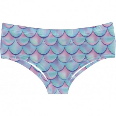 Panties Women's Fashion Flirty Sexy Funny Naughty 3D Printed Cute Animal Underwears Briefs Gifts - Mermaid Fish Scale_blue - ...