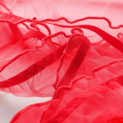 Panties Female Personality Multicolor Transparent Mesh Sexy Lace Lingerie Ladies Panties - Red - CU196U0M8RS