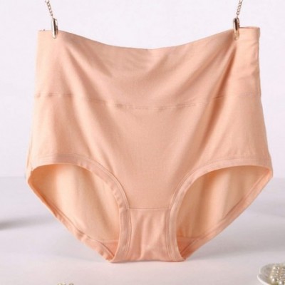 Panties 4Pcs/Lot Women Big Size 6XL Panty Solid High Waist Underwear Women Panties Soft Lingerie Briefs - 22 - C518AI5AZED