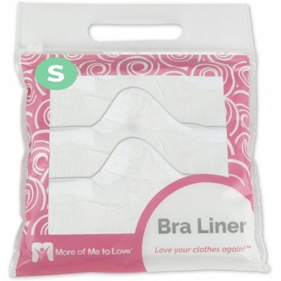 Bras Soft Natural 100% Cotton Bra Liners - Moisture Absorbing Machine Wash No Seams No Tags (Size Small 14" End to End) - Whi...