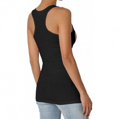 Camisoles & Tanks George Strait Womens Super Soft Camisole Stretch Casual Premium Tank Tops Black - CL197QKRKUM