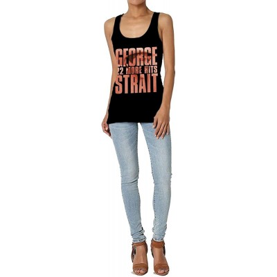 Camisoles & Tanks George Strait Womens Super Soft Camisole Stretch Casual Premium Tank Tops Black - CL197QKRKUM