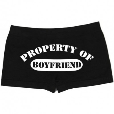 Panties Women's Property of Boyfriend Boy Shorts - Black - CP11J4JTN7L