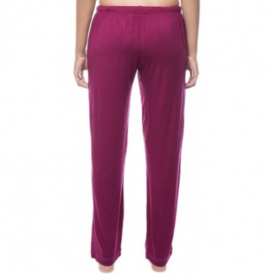 Bottoms Twin Boat Women's Breezy Night Knit Lounge Pant - Plum - CR12GF9PPDD