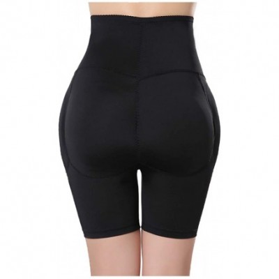 Shapewear Women's Shapewear Firm Control Seamless Padded Thigh Slimmer Panties - Black - C118KZ60YZ7