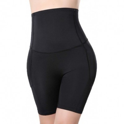 Shapewear Women's Shapewear Firm Control Seamless Padded Thigh Slimmer Panties - Black - C118KZ60YZ7