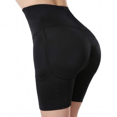 Shapewear Women's Shapewear Firm Control Seamless Padded Thigh Slimmer Panties - Black - C118KZ60YZ7