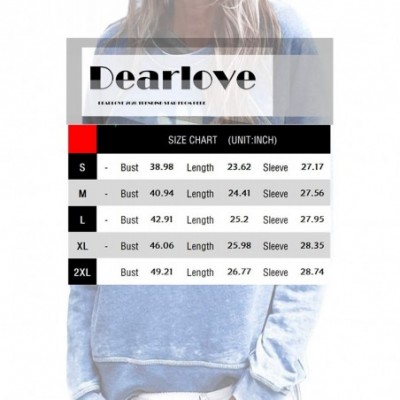 Thermal Underwear Women Funny Graphic Crewneck Long Sleeve Loose Lightweight Pullover Sweatshirt Tops - Blue205 - CC19D60XSX8