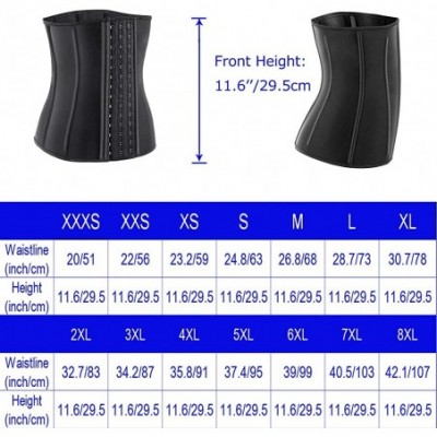 Bustiers & Corsets Waist Trainer for Women Corset Cinher Body Shaper with Steel Bones and Extender - A-black(9 Steel Bones He...