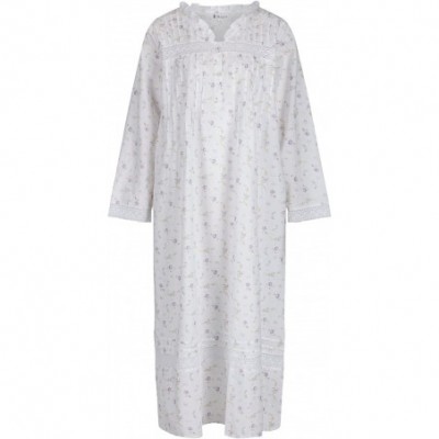 Nightgowns & Sleepshirts 100% Cotton Nightgown Vintage Design - Annabelle - Lilac - CL18C74LLU6