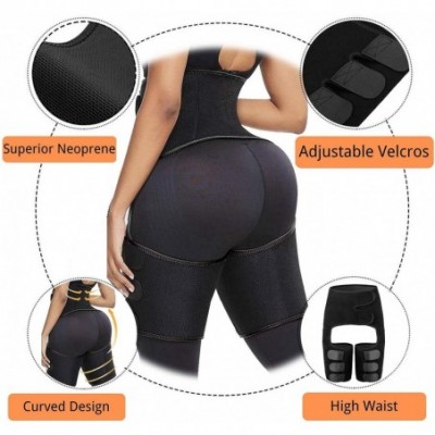 Shapewear Waist and Thigh Trainer for Women- 3 in 1 Waist Trainer Thigh Trimmer Butt Lifter Adjustable Body Shaper Weight Los...