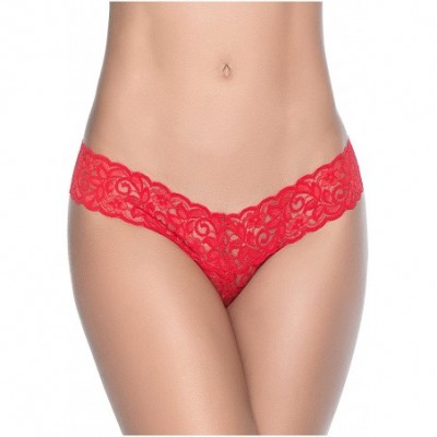 Panties Women Underwear Sexy Lingerie Panties Thong Boyhort Cage Panty De Mujer - 96 Red - CG183X3GMTG