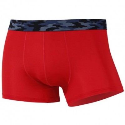 Briefs Men Fashion Camo U Convex Elastic Breathable Boxers Briefs Underpants - Red - CX19DA4CRIT