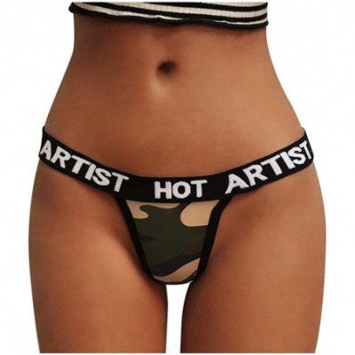 Thermal Underwear Womens G String Sexy Naughty Lingerie Camouflage Briefs Underwear Panties T String Thongs Knick for Women Y...