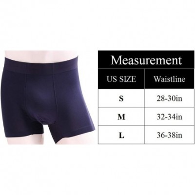 Boxer Briefs Men's 3 Pack Ultra Soft Comfy Boxer Brief Breathable Cotton Stretch Trunks Underwear U1 - 3 Pack Seamless Black ...