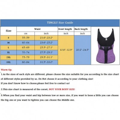 Shapewear Women's Waist Trainer Corset Neoprene Sauna Shaper for Tummy Control - Purple1 - C818SISGCAW