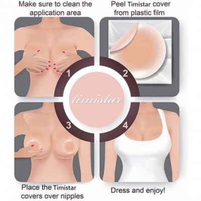 Accessories Nipplecovers Reusable Adhesive Nipple Covers Invisible Silicone The World's Thinnest Pasties - CL18NRRK86Q