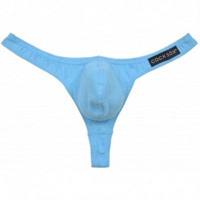 G-Strings & Thongs Sexy Men's Underwear Thong - Baseline Blue - CW197CUWN92