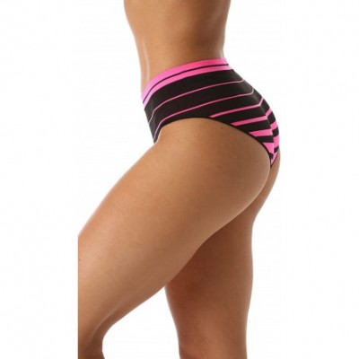 Panties Seamless Striped Panties with Ribbed Detail (6 Pack) - Seamless Sport Boyleg Panties (Pack of 6) - C2182AUDWU8