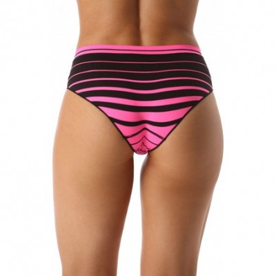 Panties Seamless Striped Panties with Ribbed Detail (6 Pack) - Seamless Sport Boyleg Panties (Pack of 6) - C2182AUDWU8