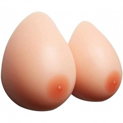 Accessories Silicone Breast 1Pair Forms Fake Boobs for Mastectomy Prosthesis Transgender Cosplay - C1196IT679D