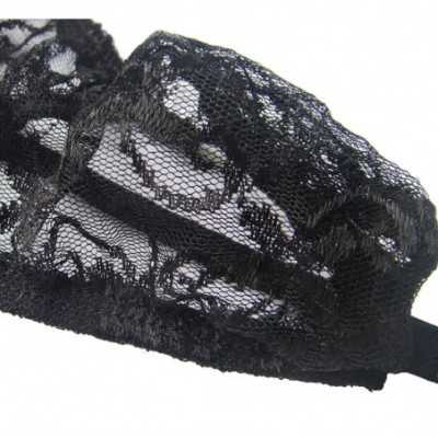 G-Strings & Thongs Mens Sheer Lace Sissy Pouch G-String Thongs Backless Crossdress Panties Underwear - Black - CX190ON575O