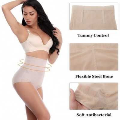 Shapewear High Waist Tummy Control Butt Lifter Shapewear Waist Trainer Body Shaper Panties for Women Nude M - CU18U2QEAUE